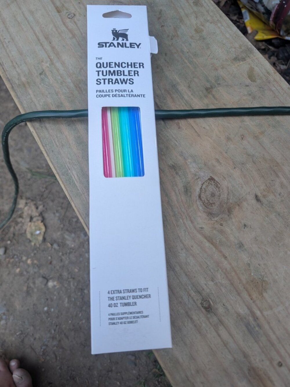 Stanley Quencher 40oz Tumbler Replacement Straws Pack of 4 Rainbow Multicolor...